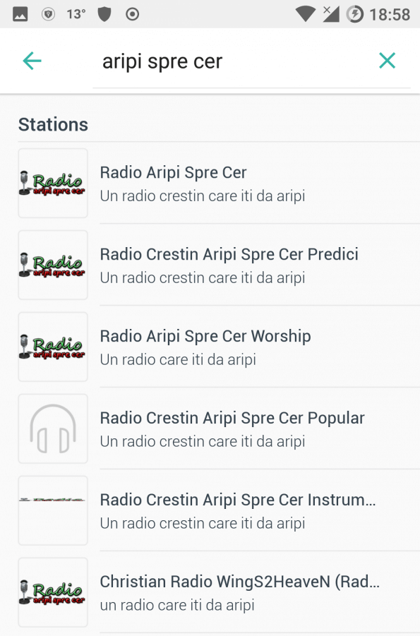 Cauta Radio Crestin Aripi Spre Cer in TuneIn